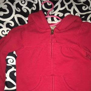 Toddlers Sherpa lined Red hoodie
